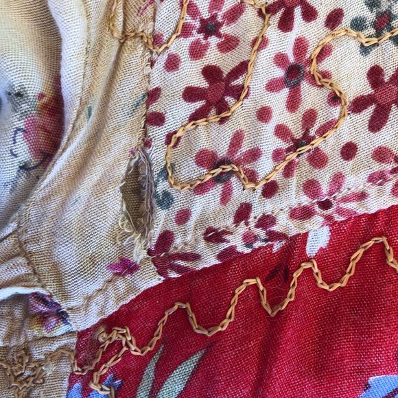 Vintage Silhouettes Floral Quilted Peasant Dress - Picture 11 of 11